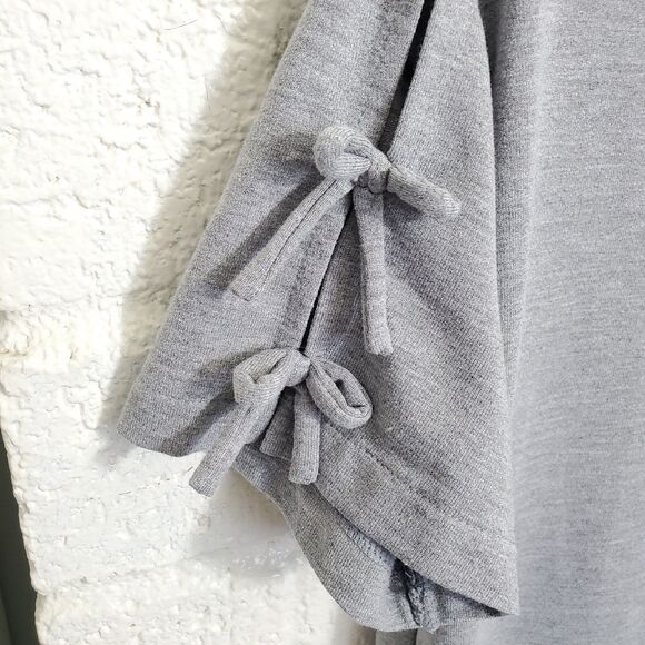 Fabletics Yani Mini Dress Size Medium Heathered Gray Jersey Knit Athleisure - Picture 7 of 9